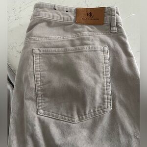 Lauren Ralph Lauren Cream Corduroy Trousers. Size 14